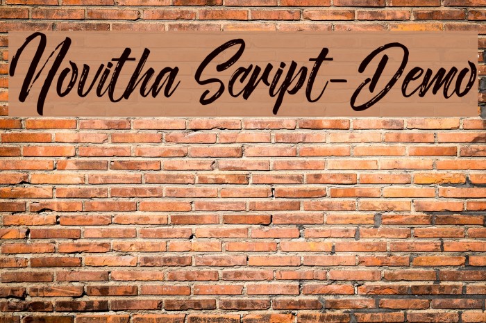 Novitha Script-Demo Font examples
