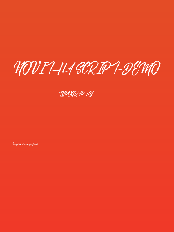 Novitha Script-Demo Poster