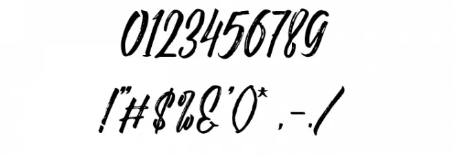 NovithaScript-Demo Font OTHER CHARS