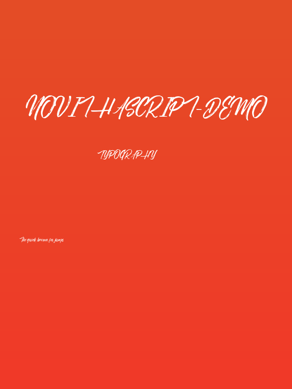 NovithaScript-Demo Poster