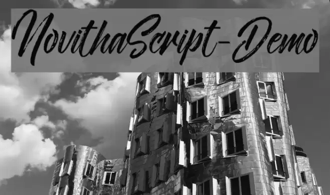 NovithaScript-Demo Font examples