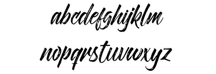 NovithaScript-Demo Font LOWERCASE