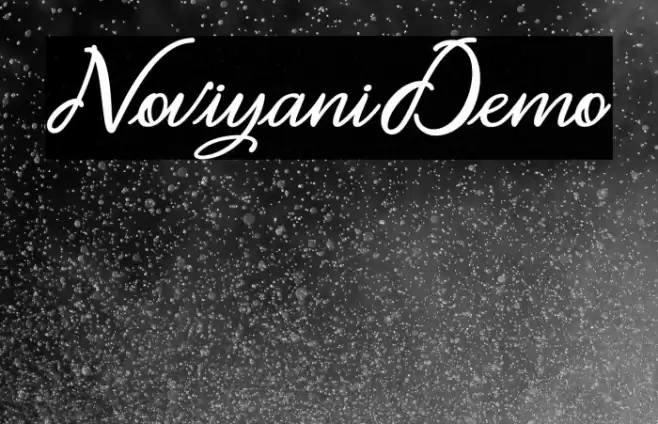 Noviyani_Demo Font examples