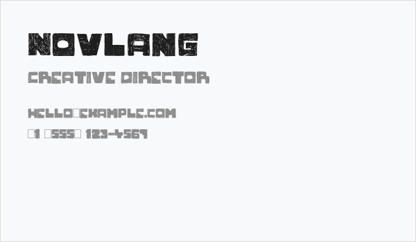 Novlang Business Card