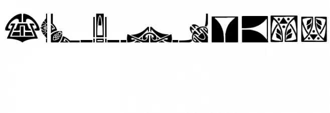 Novo Deco Ornaments Font OTHER CHARS