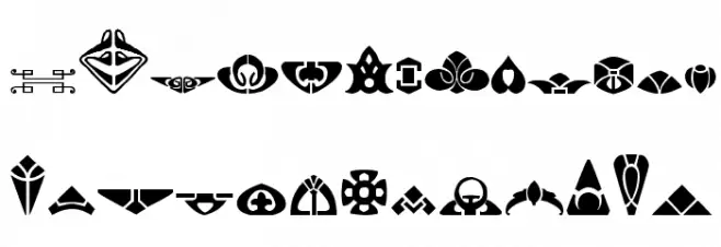 Novo Deco Ornaments Polices MAJUSCULES