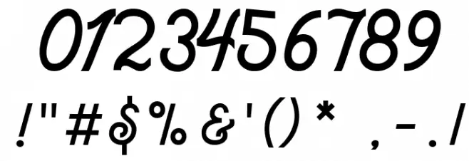 Novocane Monoline FREE Bold Font OTHER CHARS