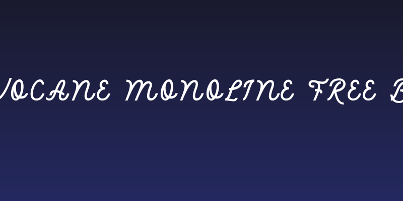 Novocane Monoline FREE Bold Social Header