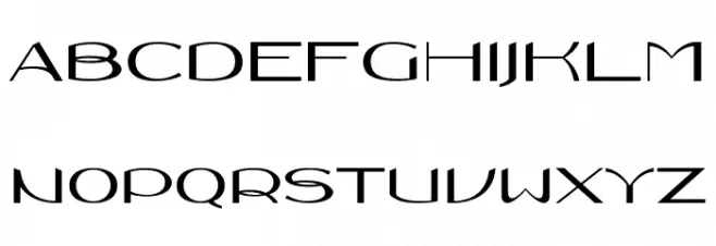 Novoposelensky フォント 大文字