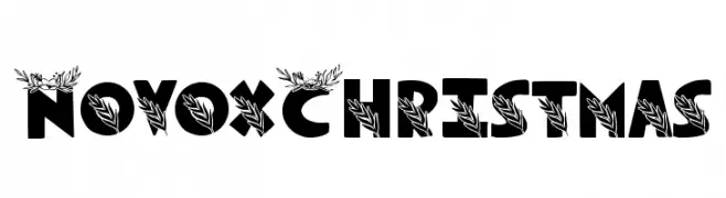 Novox Christmas フリーフォントのダウンロード