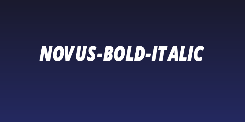 Novus-Bold-Italic Social Header