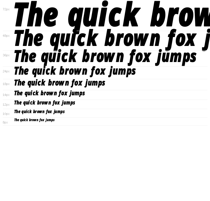 Novus-Bold-Italic Waterfall