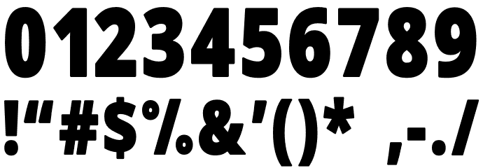 Novus-Bold Font OTHER CHARS