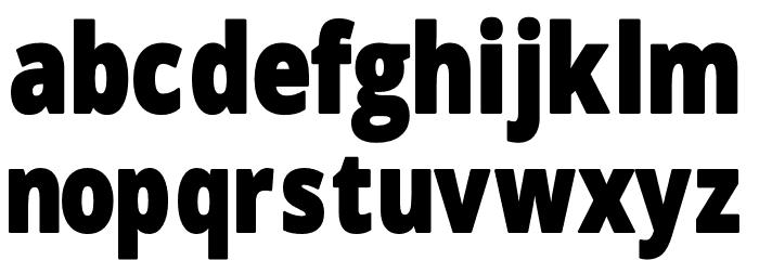 Novus-Bold Font LOWERCASE
