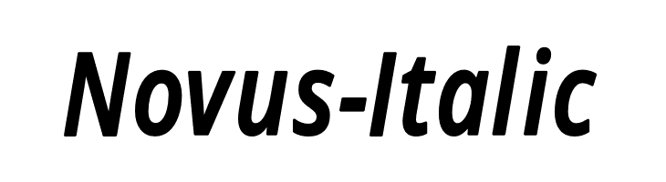 Novus-Italic  Fuentes Gratis Descargar