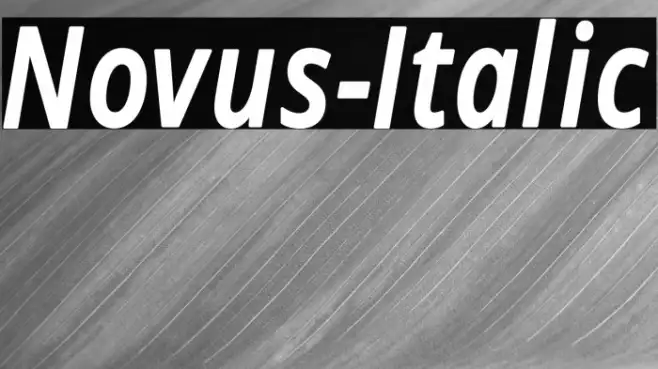 Novus-Italic Example 3