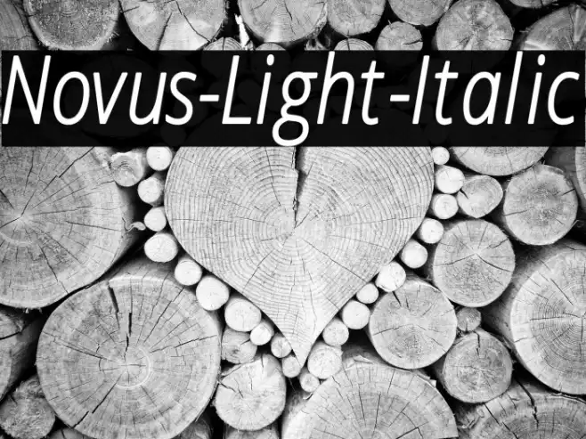 Novus-Light-Italic Example 1