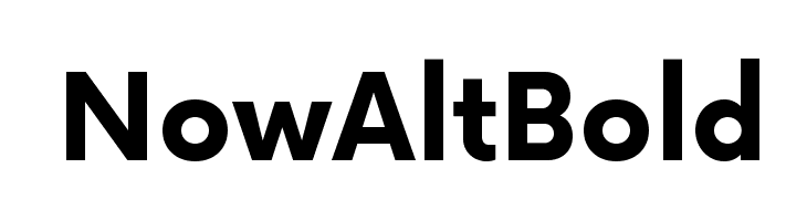 Now Alt Bold  免费字体下载
