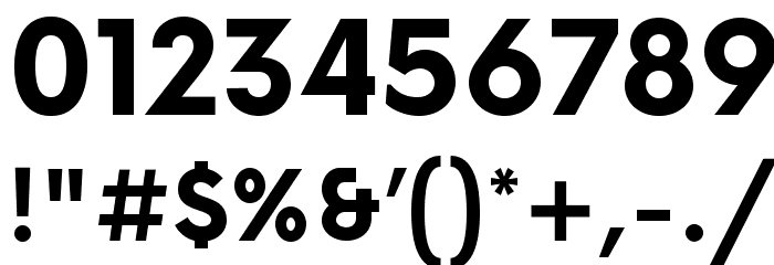 Now Alt Bold Font OTHER CHARS