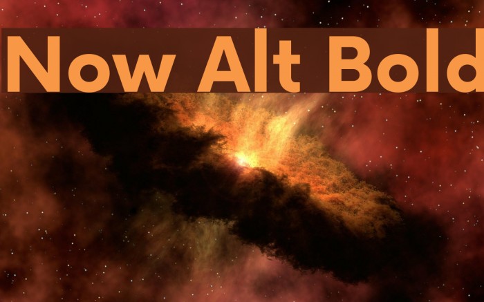 Now Alt Bold Font examples