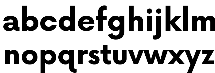 Now Alt Bold Font LOWERCASE