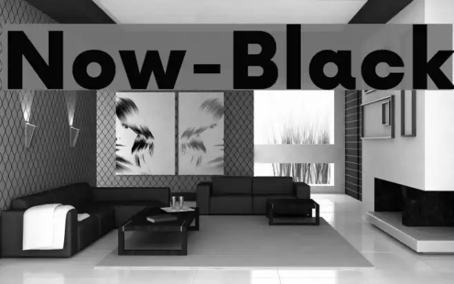 Now-Black Font examples