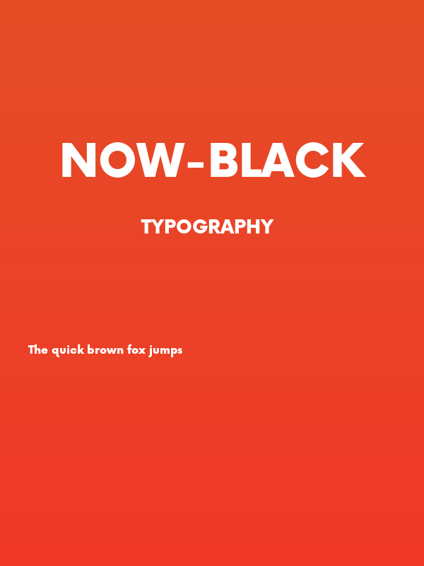 Now-Black Poster