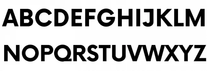 Now Bold Font Litere mari