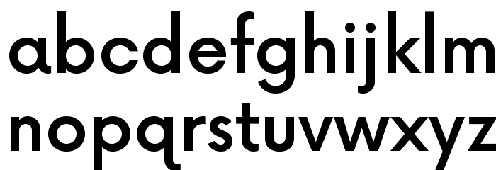 Now-Medium Font LOWERCASE