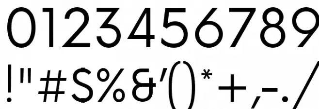 Now-Regular Font OTHER CHARS