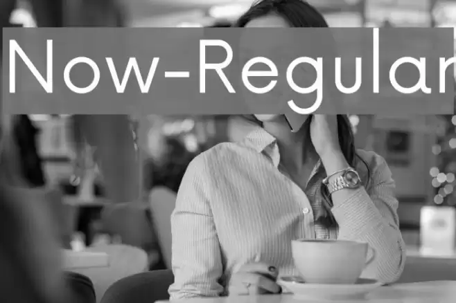 Now-Regular Font examples