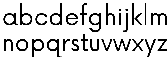Now-Regular Font LOWERCASE