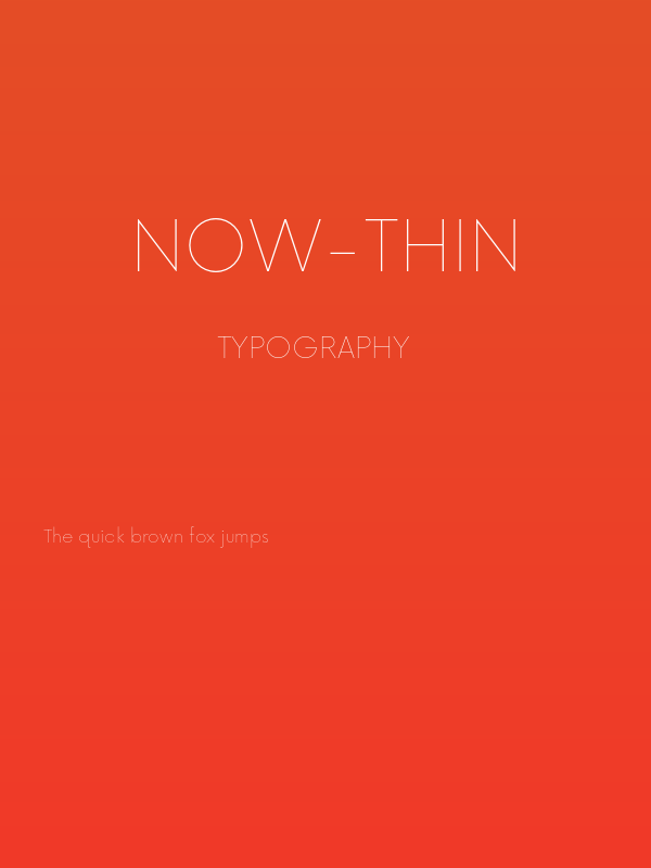 Now-Thin Poster