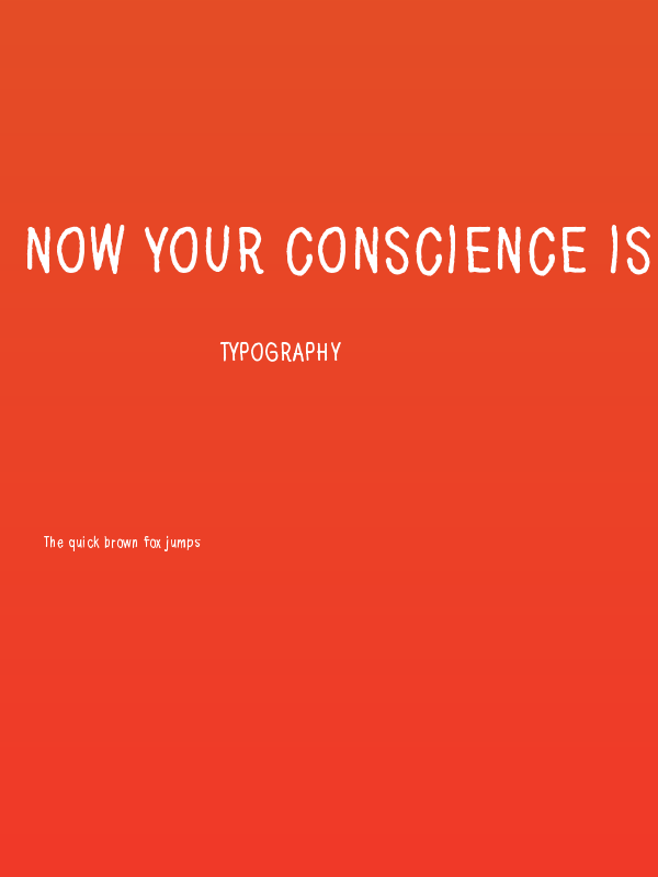 Now your conscience is clear Poster