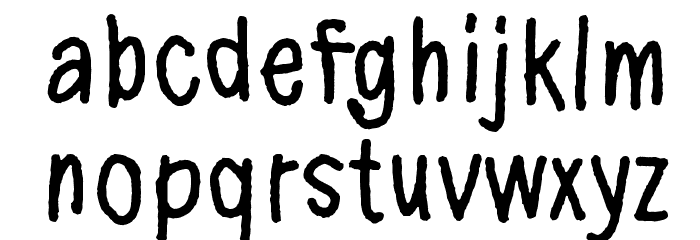 Now your conscience is clear Schriftart Kleinbuchstaben