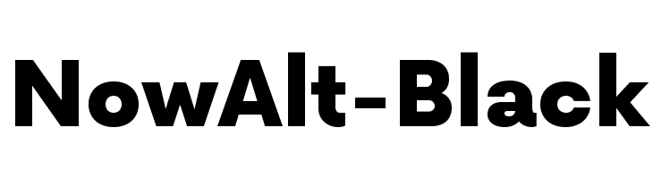 NowAlt-Black Font
