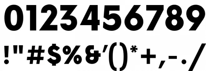 NowAlt-Black Font OTHER CHARS