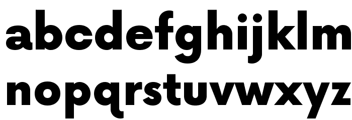 NowAlt-Black Font LOWERCASE