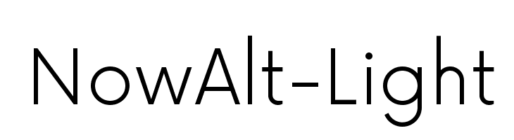 NowAlt-Light  font caratteri gratis
