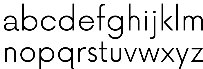 NowAlt-Light Font LOWERCASE