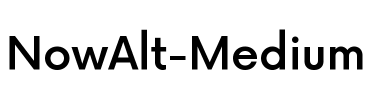 NowAlt-Medium Font