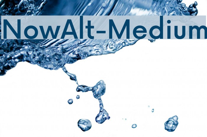 NowAlt-Medium Fonte examples