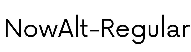 NowAlt-Regular  Frei Schriftart Herunterladen