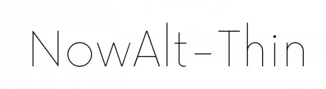NowAlt-Thin  تنزيل الخطوط