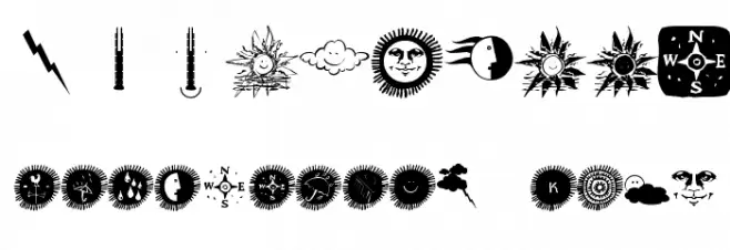 NowTheWeather Font OTHER CHARS