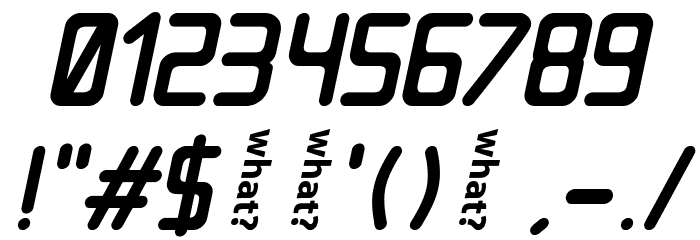 Nowadays Italic Font OTHER CHARS