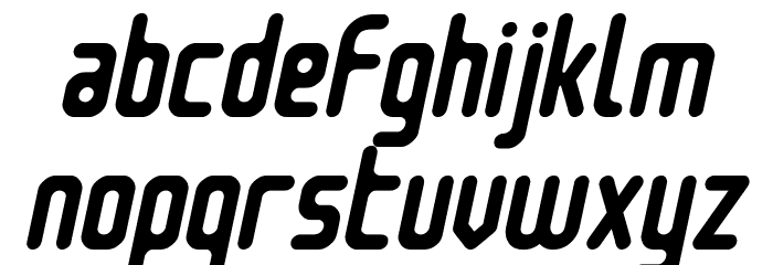 Nowadays Italic Font LOWERCASE