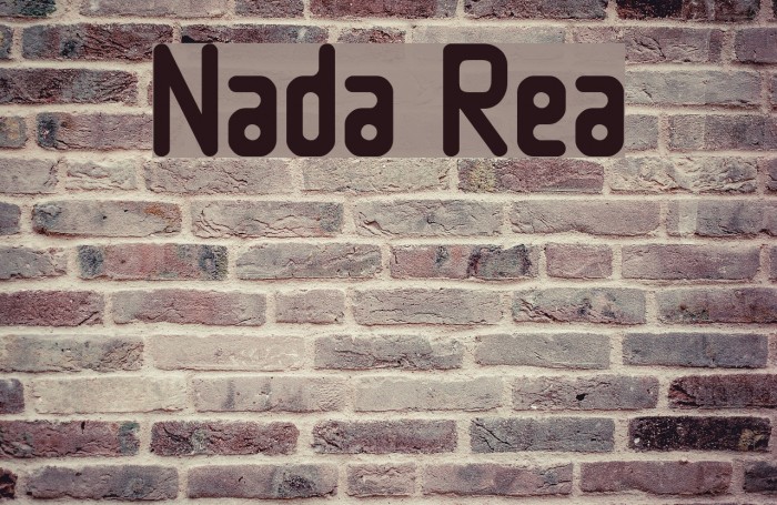 Nowadays Regular Font examples
