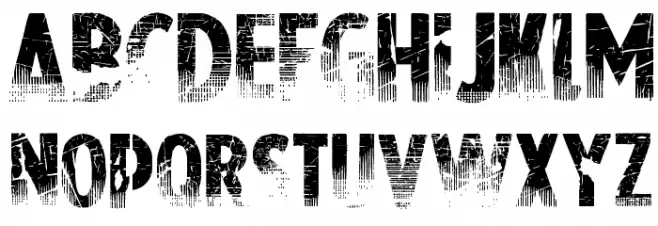 Nowharehouse Font UPPERCASE