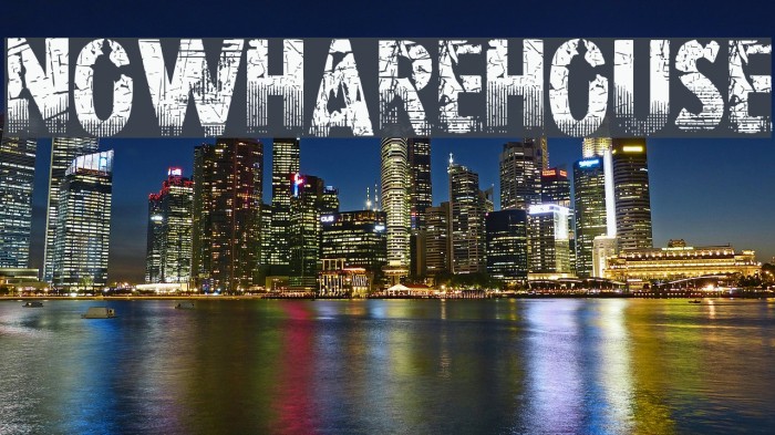 Nowharehouse Font examples
